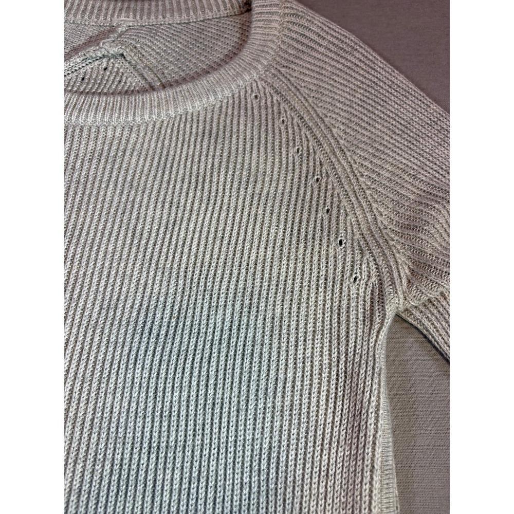 Lululemon Cabin Yogi Long Sleeve Sweater Heathered Light Grey Cashmere Blend - Picture 3 of 11